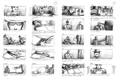 Exemple de storyboards de Chris Baker sur le film "AI"