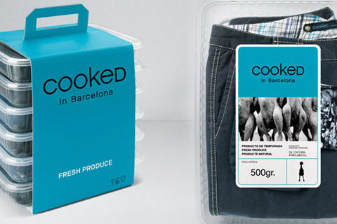 Le packaging des jeans Cooked - par Ruiz+company