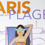 Toute l'élégance de la parisienne dans l'affiche Paris Plages 2013 signée Kiraz